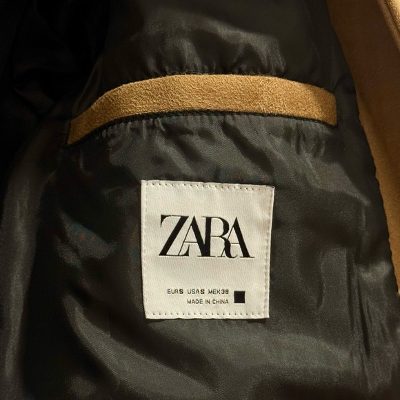 ZARA Faux Suede Jacket Men Sm - Picture 4 of 10